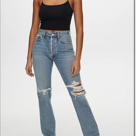 Agolde Lana Distress Denim - Picture 3 of 4